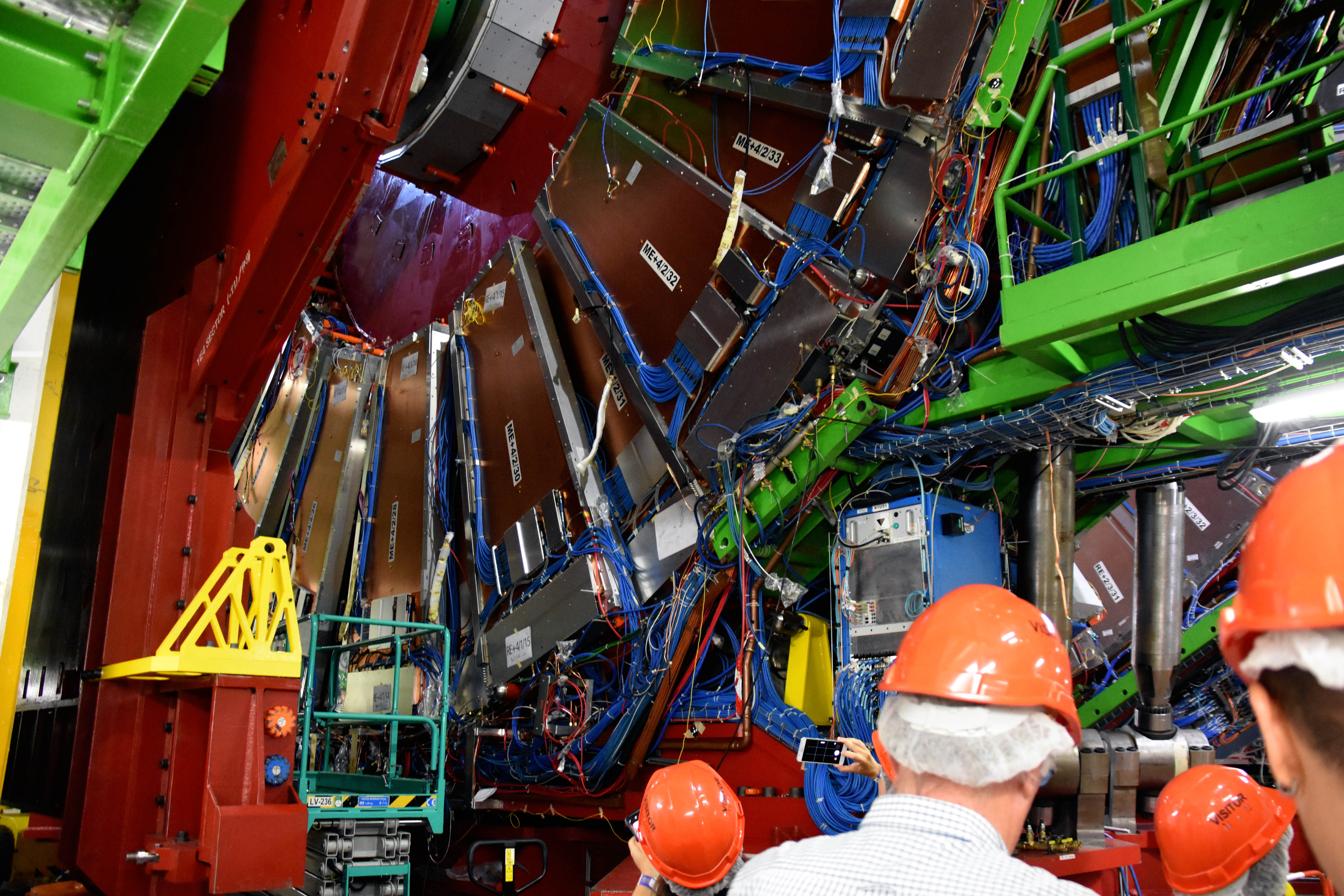 The Compact Muon Solenoid (CMS) detector at CERN's Large Hadron Collider
