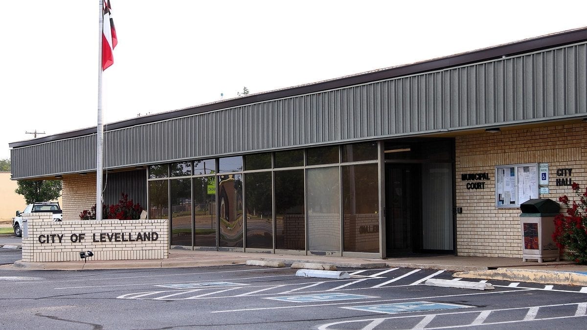 City Hall building in Levelland, Texas, photographed in 2019.