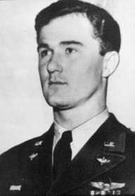Black-and-white military portrait of Captain Thomas F. Mantell Jr. in uniform