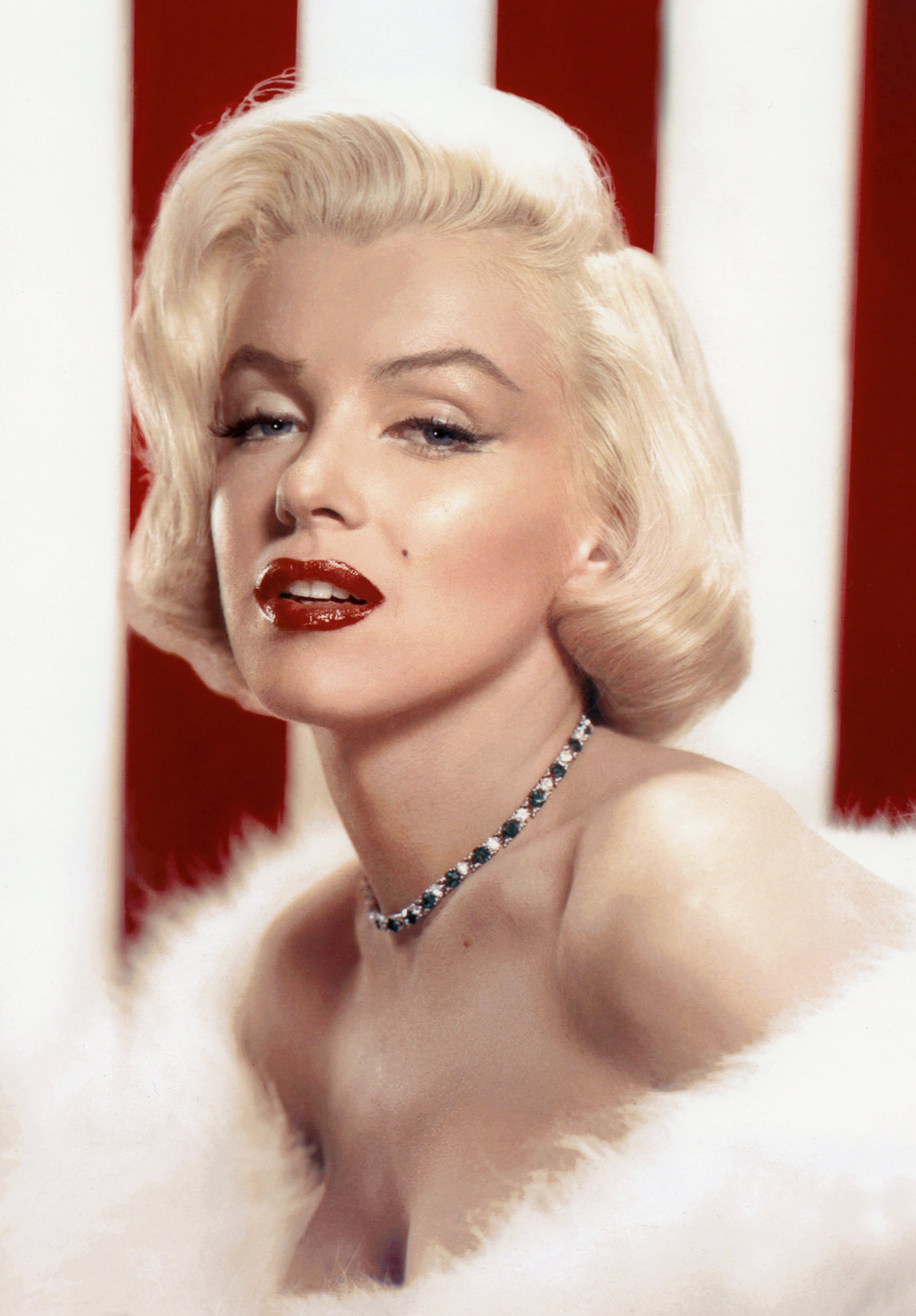 A 1953 studio publicity portrait of Marilyn Monroe